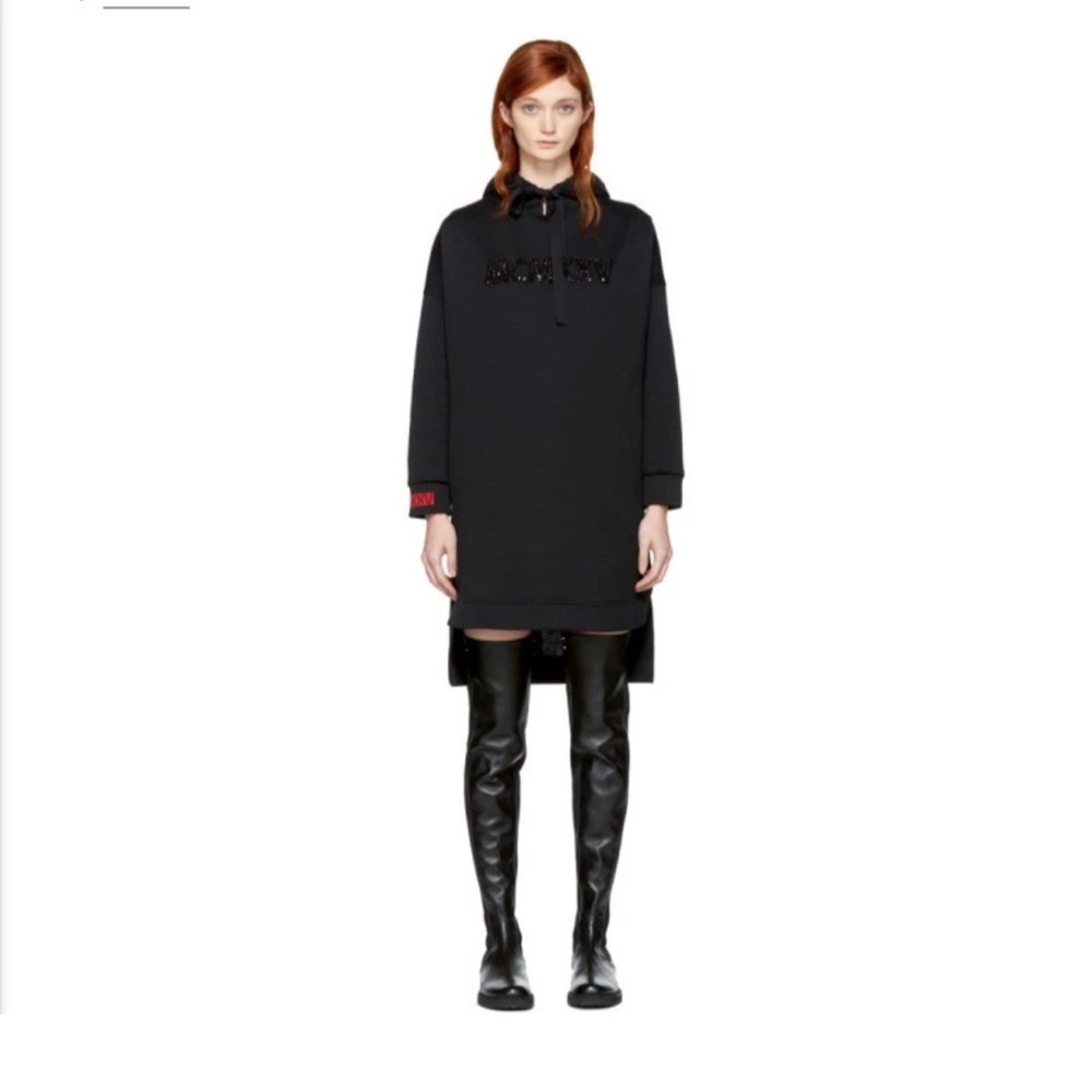 Fendi Women’s Sweater Dress Black Embellished MCMXXV Sz 36  ($1695) Authentic